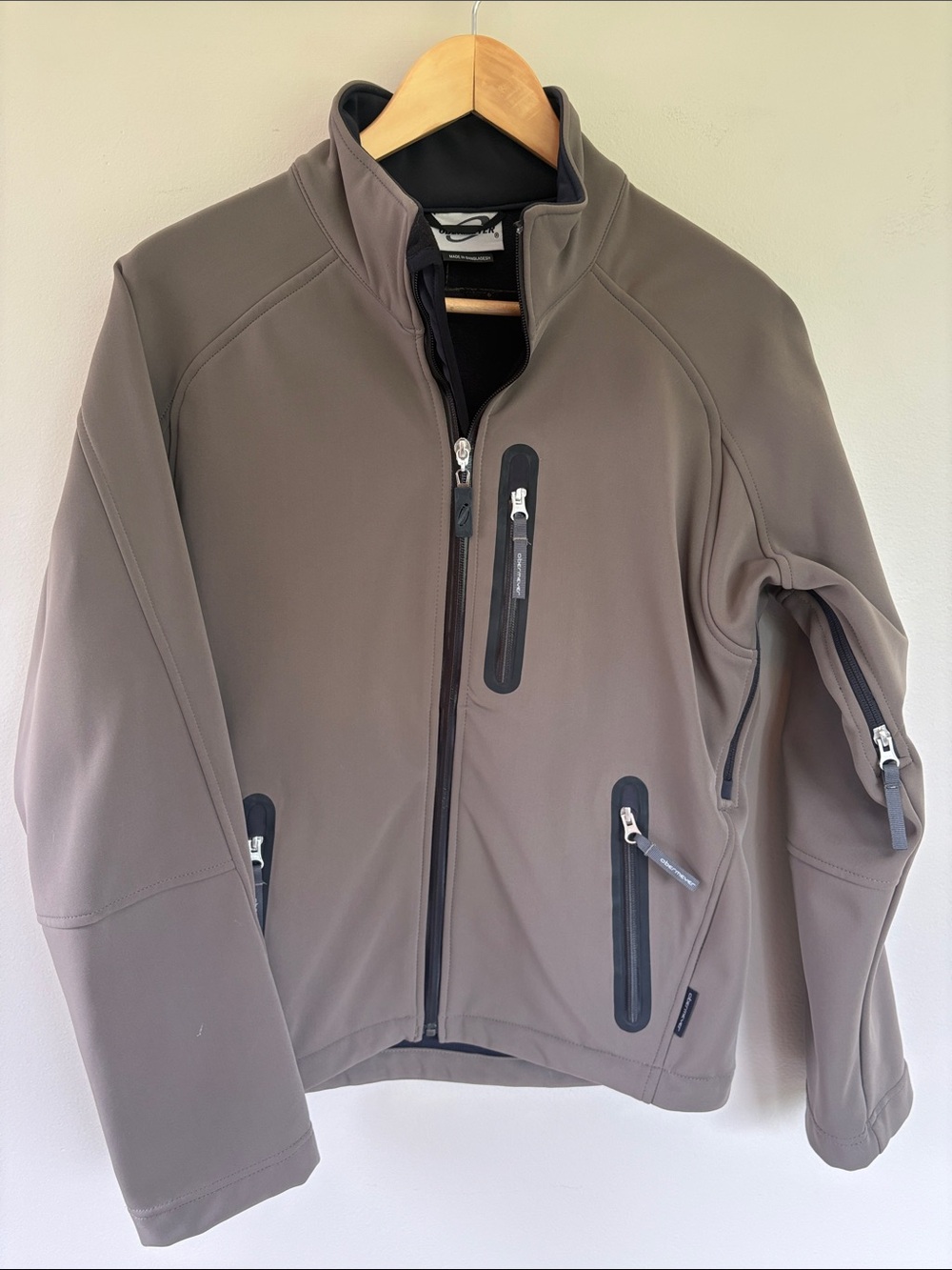 Obermeyer Men's Taupe Performance Softshell Jacket